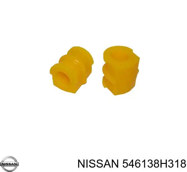 546138H318 Nissan bucha de estabilizador dianteiro