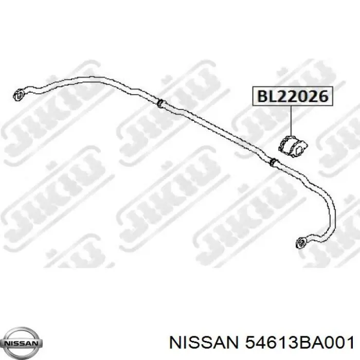 Втулка переднего стабилизатора 54613BA001 Nissan