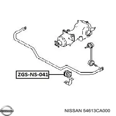 54613CA000 Nissan/Infiniti Прокладка стабильзатора заднего