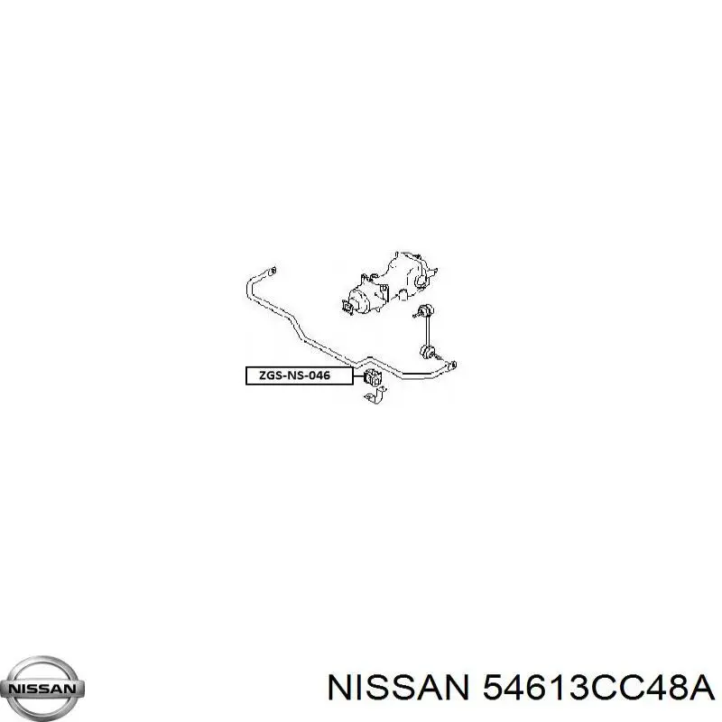 Резинка заднего стабилизатора Nissan/Infiniti 54613CC48A цена, от 6.20 USD