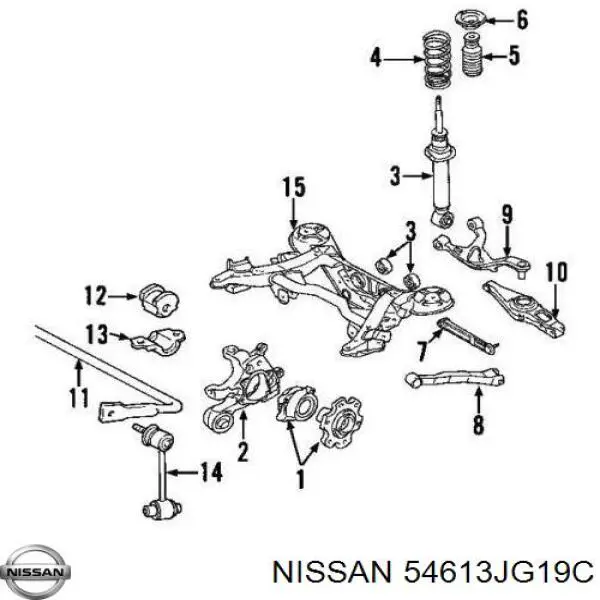 Втулка стабилизатора 54613JG19C Nissan/Infiniti