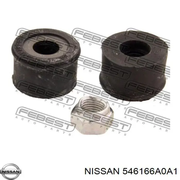 Втулка стойки заднего стабилизатора 546166A0A1 Nissan