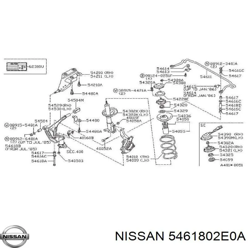 5461802E0A Nissan/Infiniti
