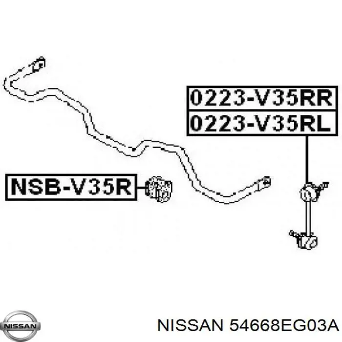  Nissan/Infiniti 54668EG03A цена, от 19.00 USD