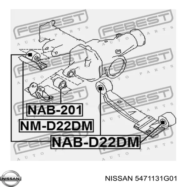 Купить 5471131G01 Nissan/Infiniti Сайлентблок траверсы крепления переднего редуктора
