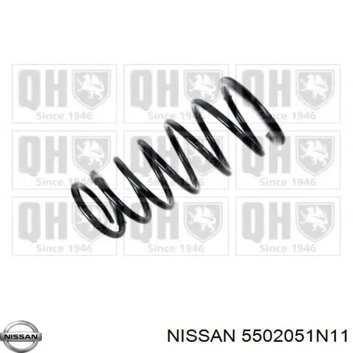 5502051N11 Nissan mola traseira