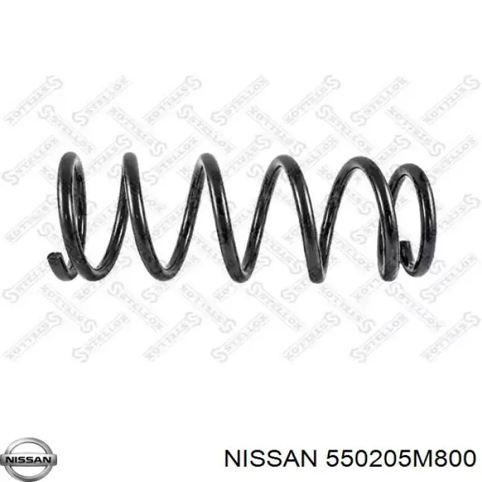550205M800 Nissan пружина задняя