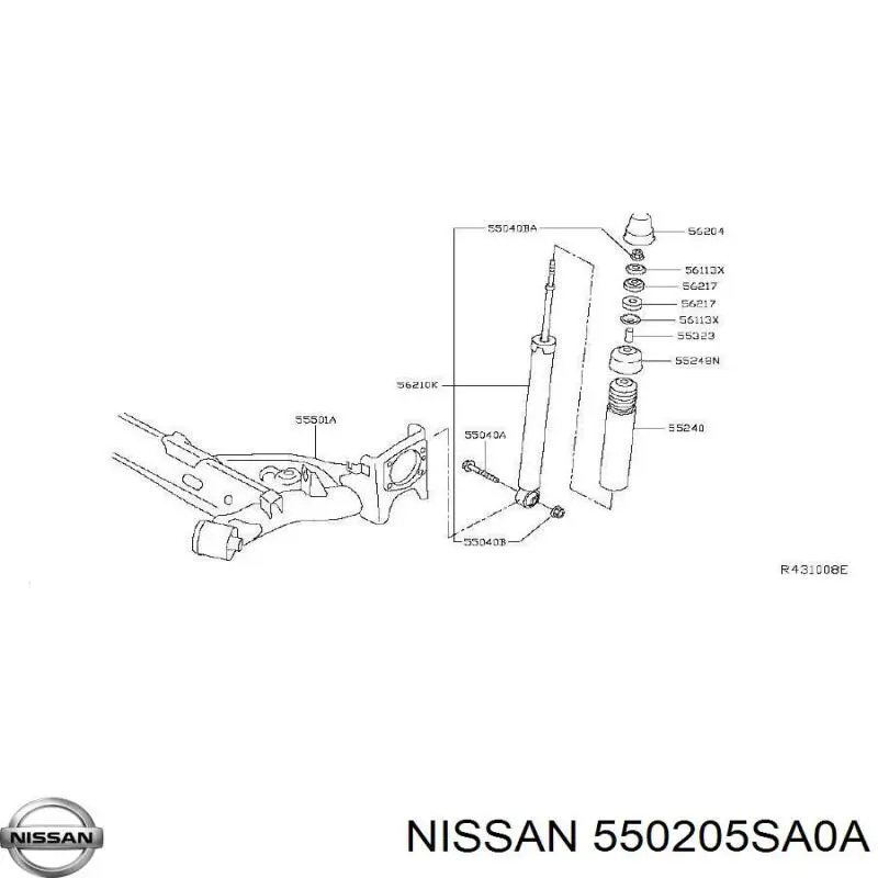  550205SA0A Nissan