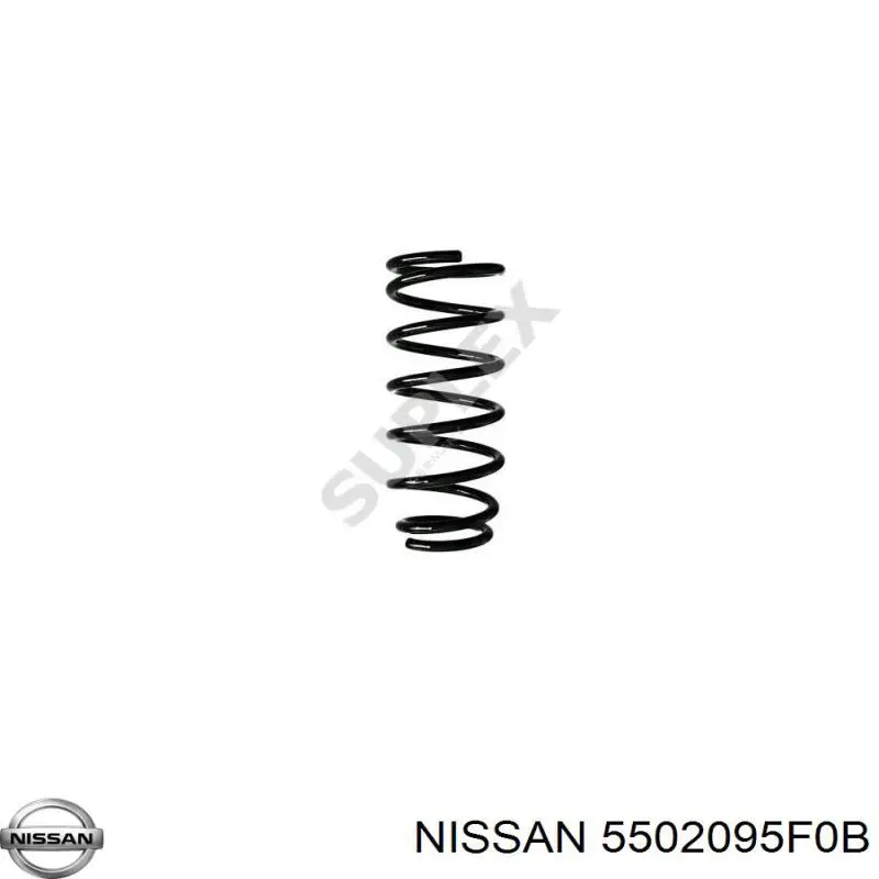 5502095F0B Nissan пружина задняя