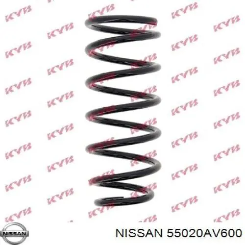 55020AV600 Nissan пружина задняя