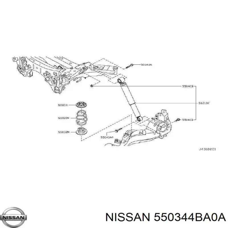  550344BA0A Nissan