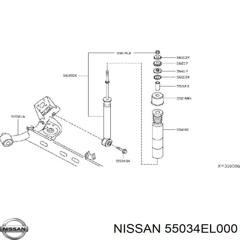 55034EL000 Nissan 