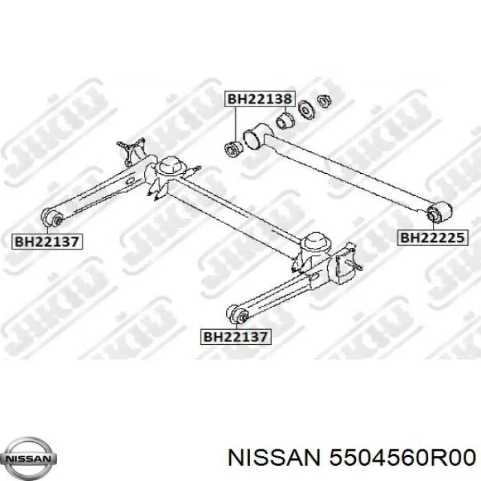 5504560R00 Nissan/Infiniti Сайлентблок балки моста