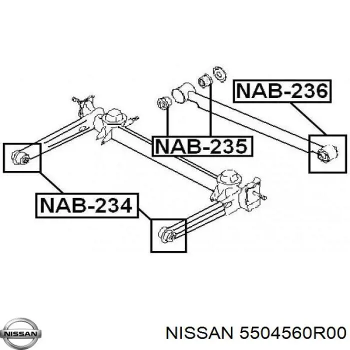 Сайлентблок заднего подрамника Nissan/Infiniti 5504560R00 цена, от 6.65 USD