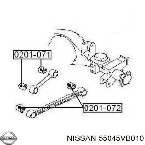 Сайлентблок заднего продольного нижнего рычага Nissan/Infiniti 55045VB010 цена, от 8.88 USD