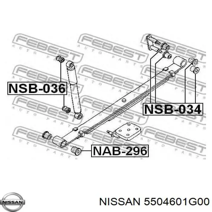 Сайлентблок задней рессоры задний N2048E RBI
