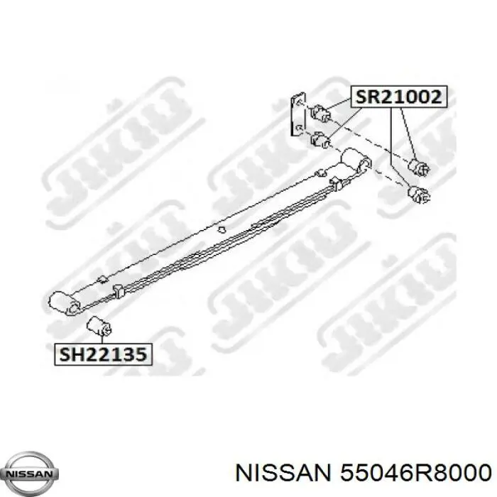 N20620 RBI Сайлентблок серьги рессоры