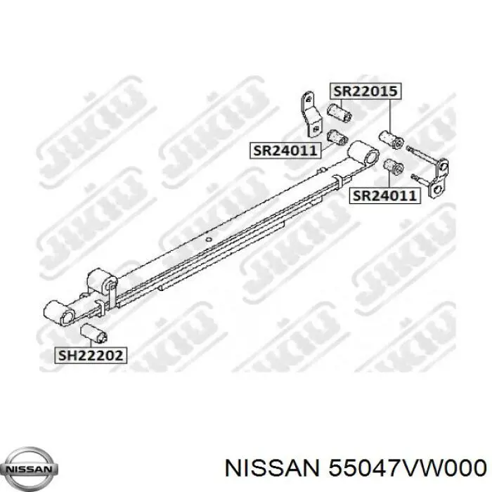 Купить 55047VW000 Nissan/Infiniti Втулка рессоры