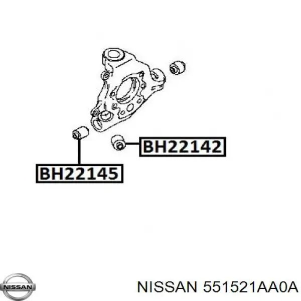 Сайлентблок заднего кулака Nissan/Infiniti 551521AA0A цена, от 10.17 USD