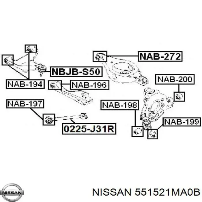 Купить RFD1486 Caster Сайлентблок цапфы задней