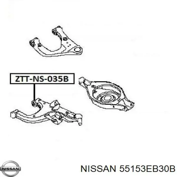 55153EB30B Nissan/Infiniti Сайлентблок задней тяги