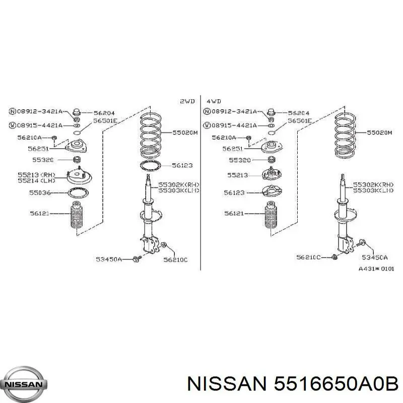 5516650A0B Nissan
