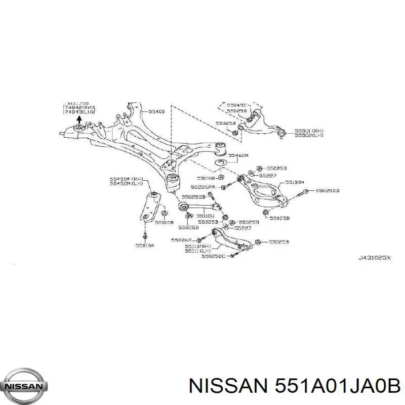  551A01JA0B Nissan