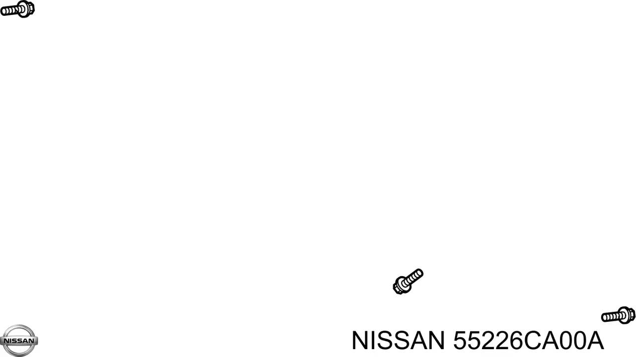 55226CA00A Nissan parafuso de fixação do braço oscilante inferior traseiro, interno