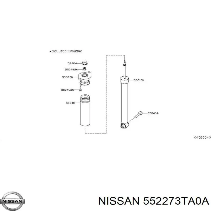  Nissan/Infiniti 552273TA0A цена, от 9.00 USD