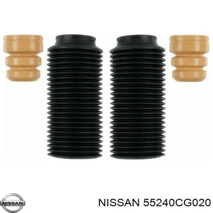 Caperuza protectora/fuelle, amortiguador trasero 55240CG020 Nissan