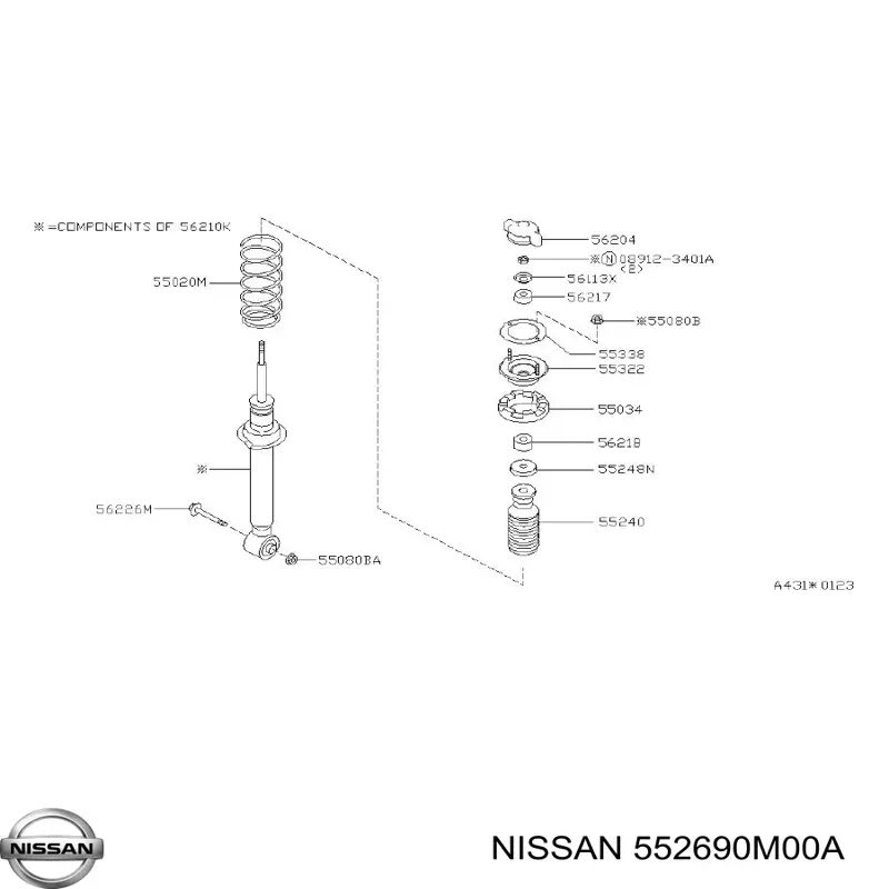 552690M00A Nissan 