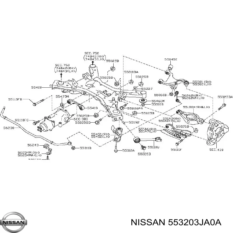  553203JA0A Nissan