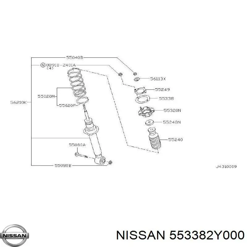  553382Y000 Nissan