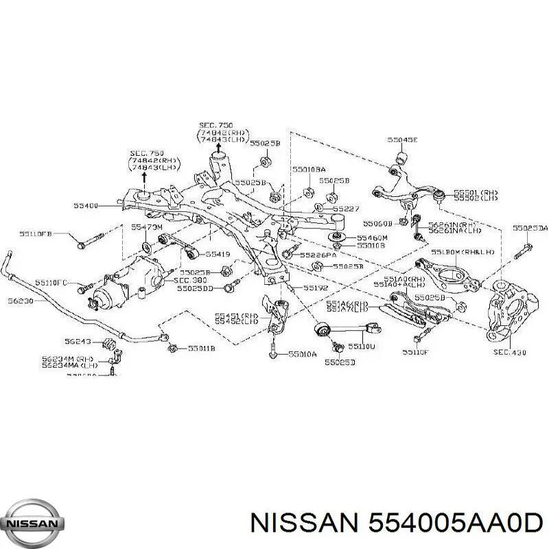  554005AA0D Nissan