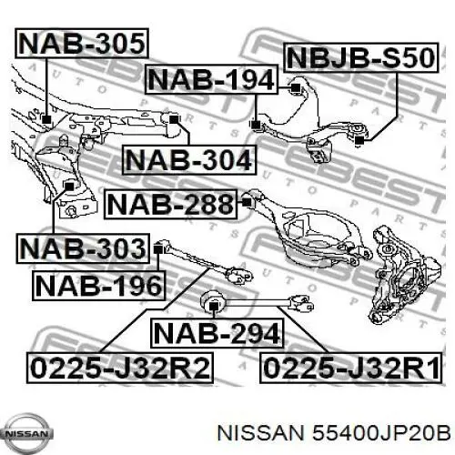  Балка задней подвески (подрамник) Nissan Murano 