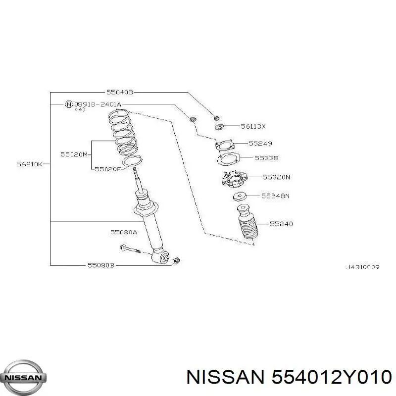  554012Y010 Nissan