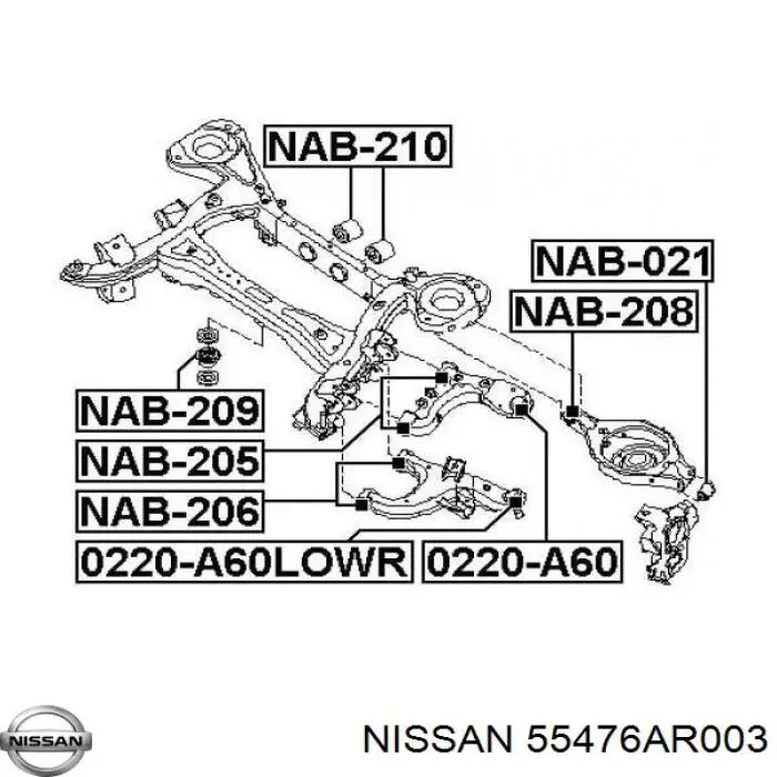 55476AR003 Nissan/Infiniti/Infiniti