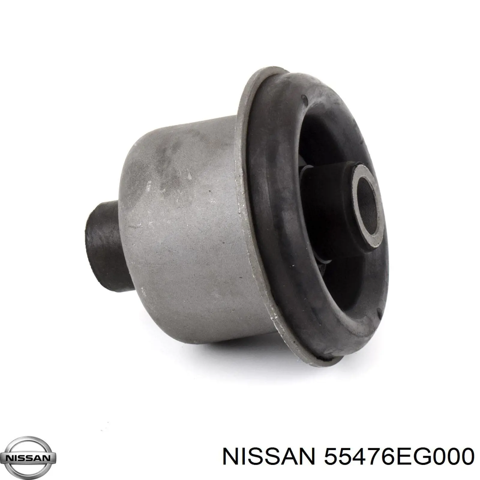 55476EG000 Nissan bloco silencioso (coxim de dianteiro redutor do eixo traseiro)
