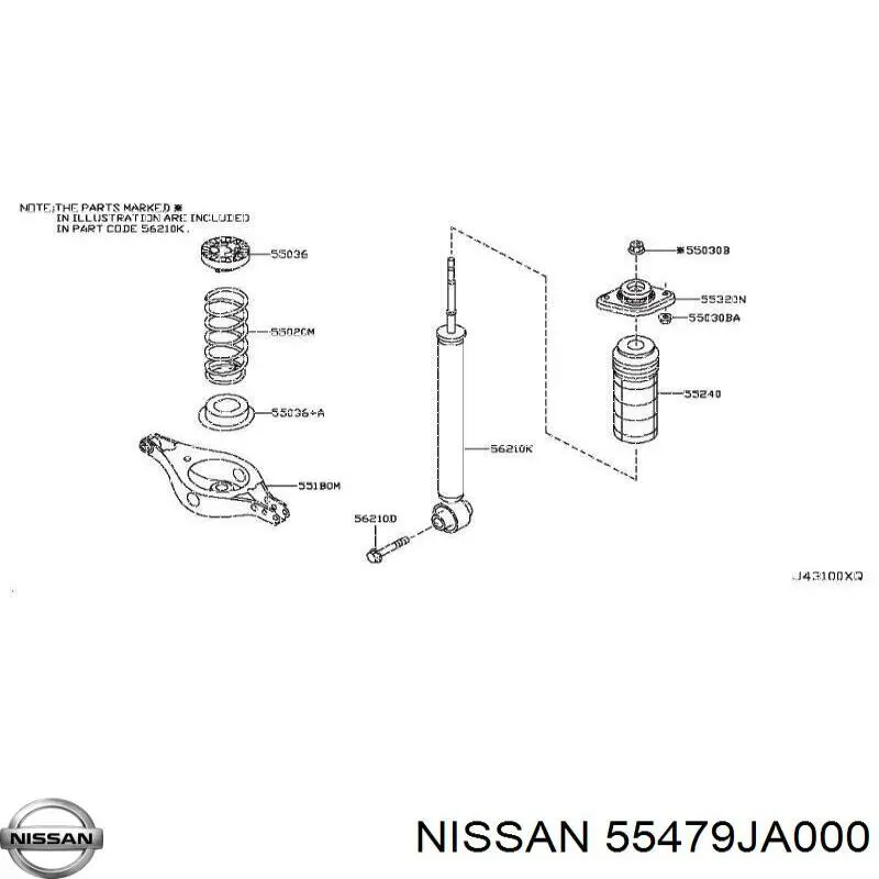  55479JA000 Nissan