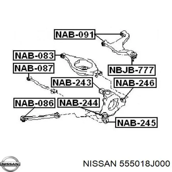 Рычаг задней подвески нижний правый Nissan/Infiniti 55501ZD90A цена, от 82.82 USD