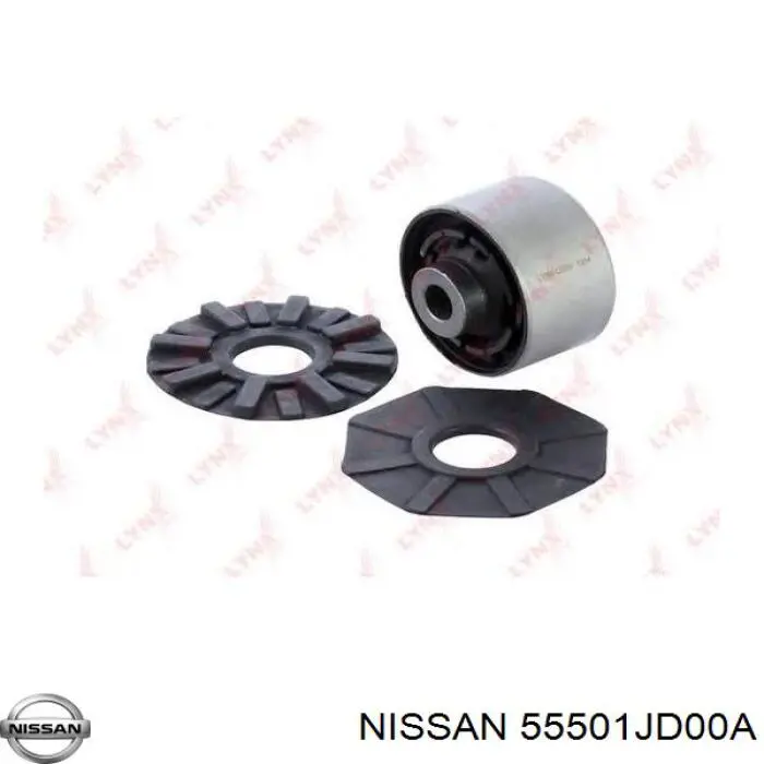 Рычаг (тяга) задней подвески продольный нижний правый 55501JD00A Nissan/Infiniti