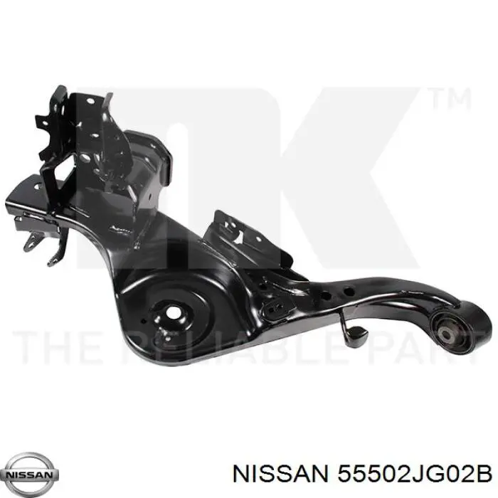 55502JG02B Nissan/Infiniti Рычаг (тяга) задней подвески продольный нижний левый