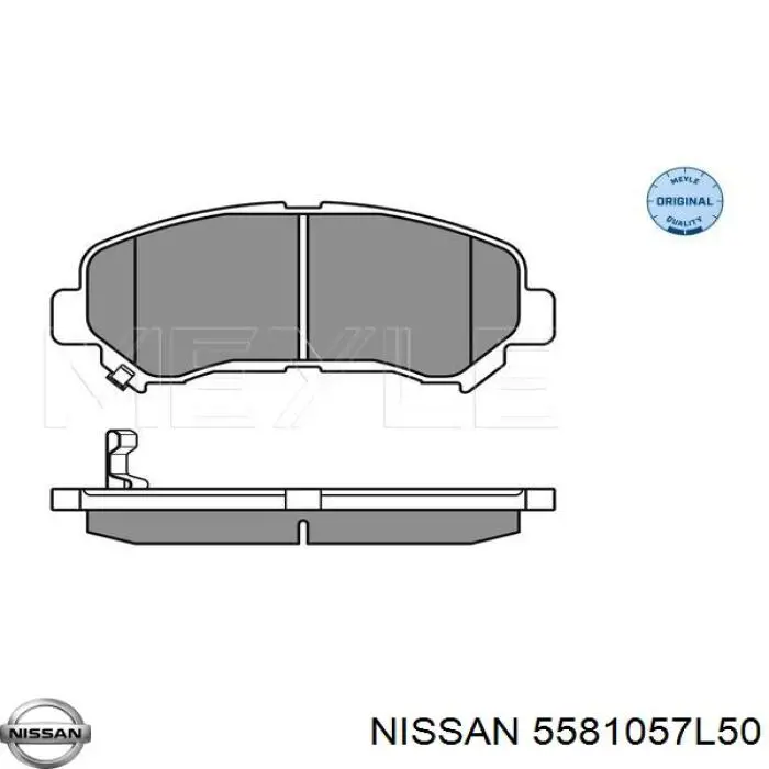 Тормозные колодки Nissan/Infiniti 5581057L50