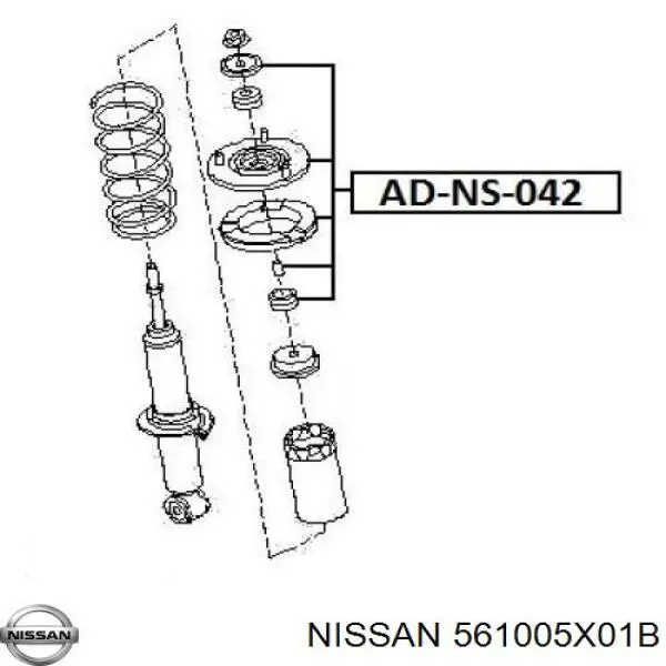 Купить 561005X01B Nissan/Infiniti Амортизатор передней подвески