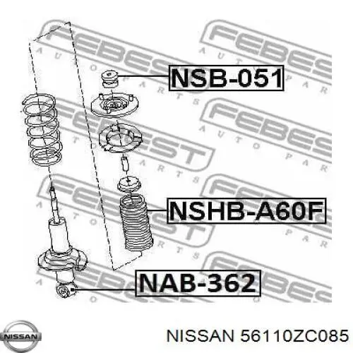 Стойка амортизатора передняя Nissan/Infiniti 56110ZC085 цена, от 82.53 USD