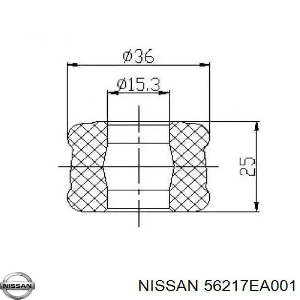 Втулка штока амортизатора переднего NISSAN 56217EA001