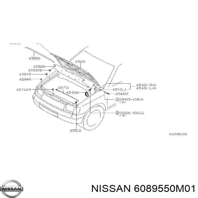 6089550M01 Nissan