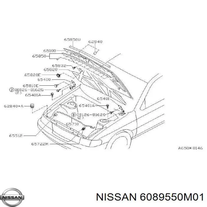 Купить 6089550M01 Nissan/Infiniti 