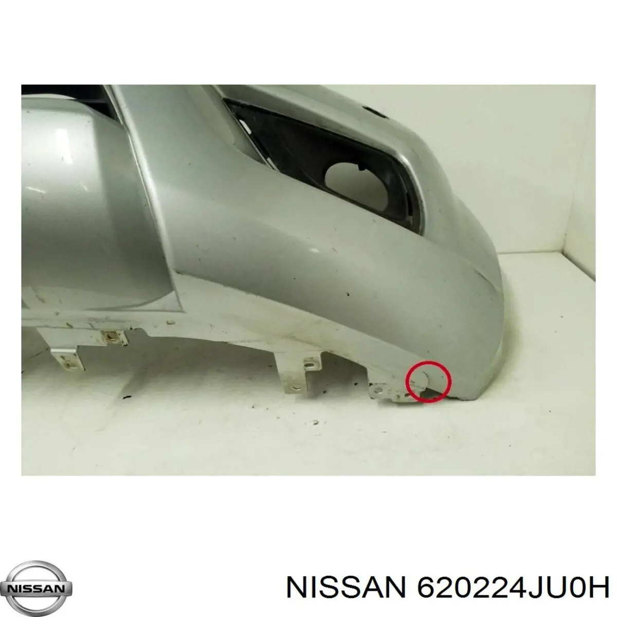 Передний бампер 620224JU0H Nissan/Infiniti
