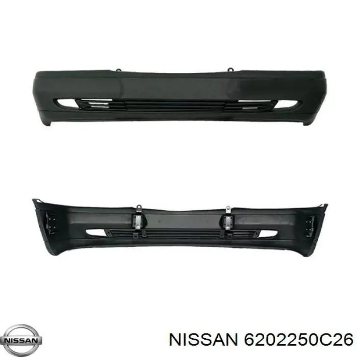 Бампер передний в сборе на Nissan Sunny III N14